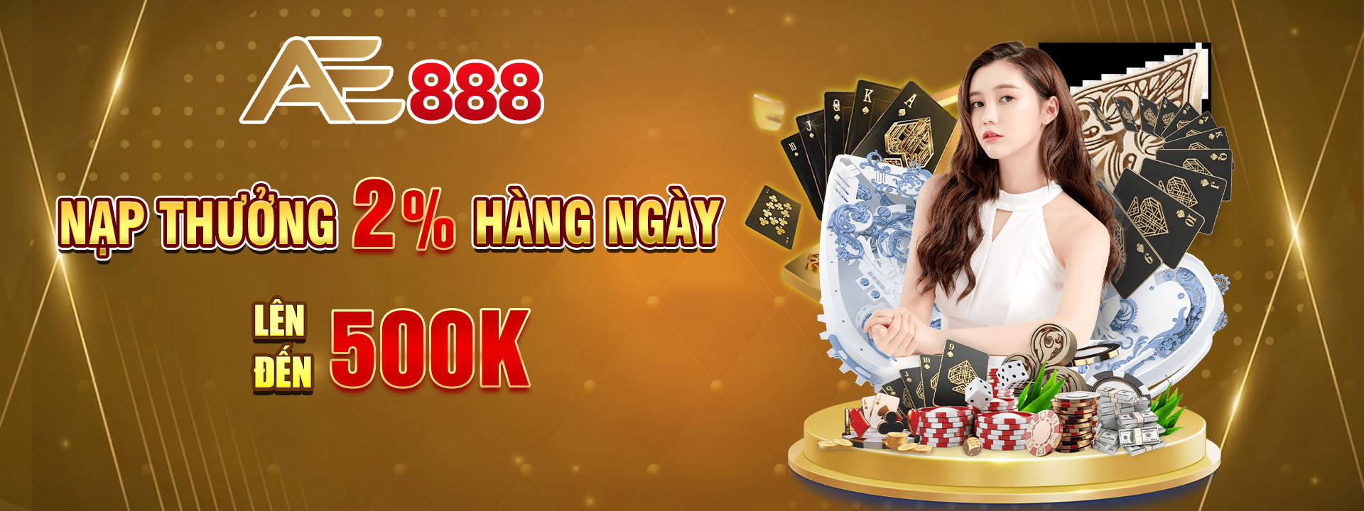 Nạp thưởng 2% hằng ngày tối đa 500k