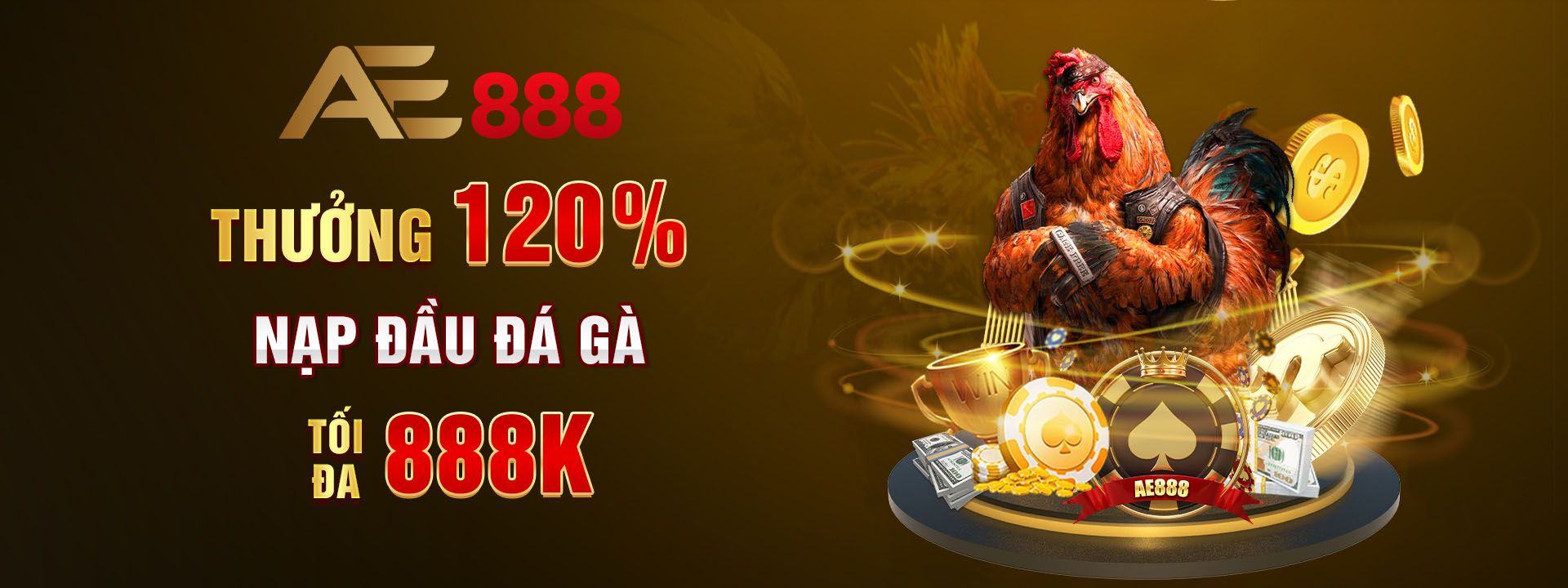 Thưởng 120% đá gà